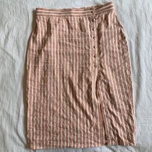 Leith Linen Midi Skirt